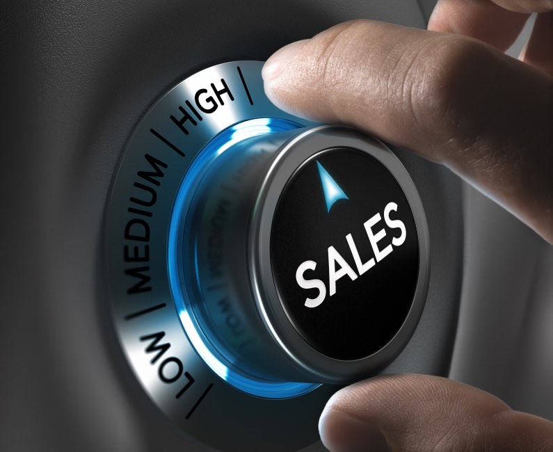 Sales Knob Button Growth High Scale Business