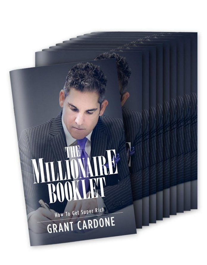 The Millionaire Booklet Grant Cardone Book Books Cover