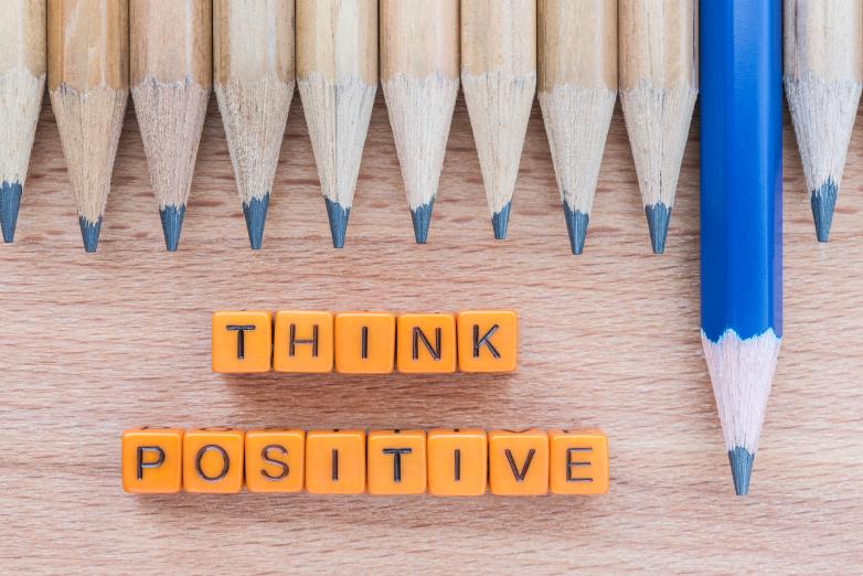 Think Positive Attitude Pencil Standout Branding