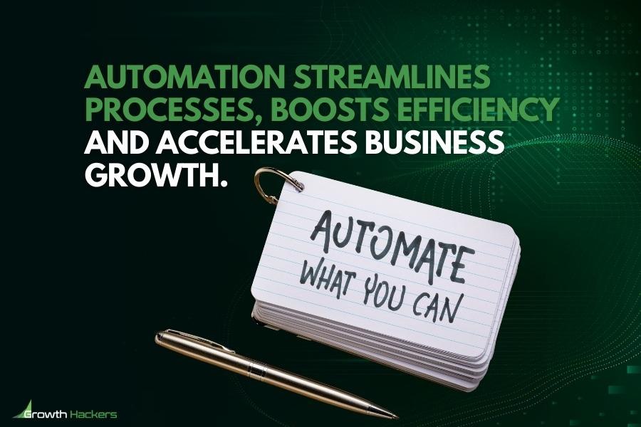 Automation streamlines processes boosts efficiency and accelerates business growth