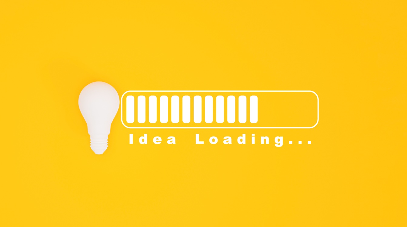 Idea Loading Lightbulb Ideation Yellow