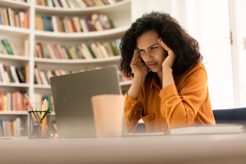 Lack of Creativity Inspiration Woman Out of Creative Ideas