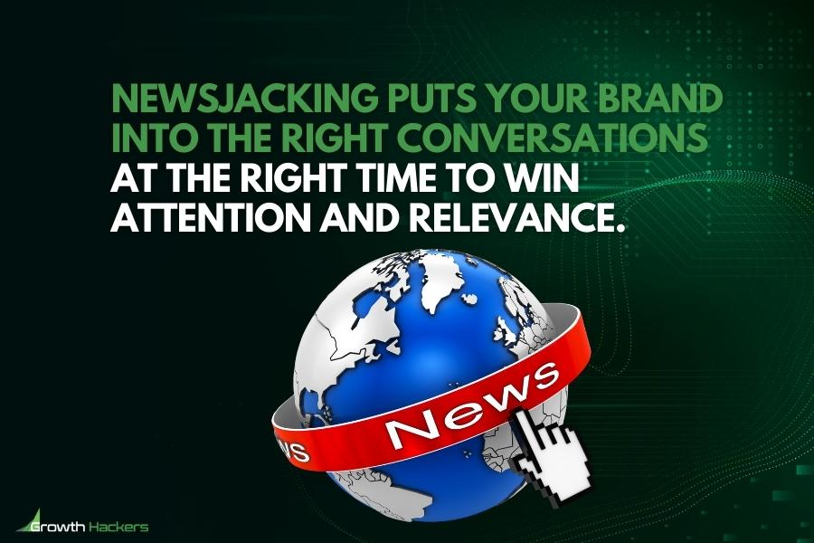 Newsjacking puts your brand into the right conversations at the right time to win attention and relevance