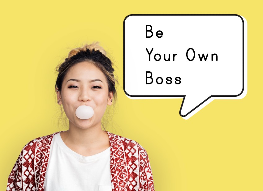 Be Your Own Boss Freelancer Woman Entrepreneur