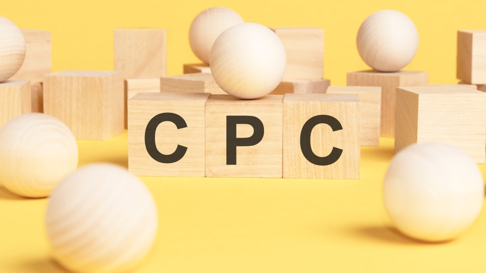 CPC Cost per Click Wooden Blocks Cubes