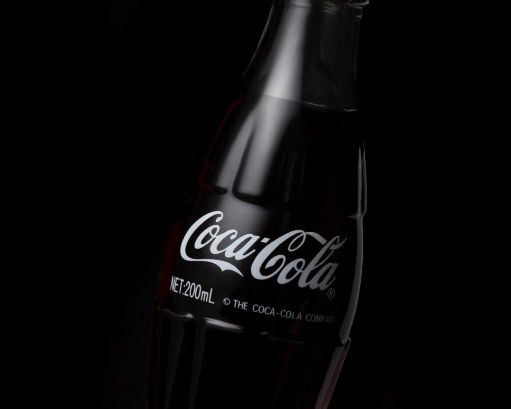 Coca Cola Dark Bottle Branding Brand Marketing