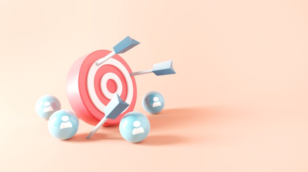 Define Target Audience Buyer Personas Arrow Arrows 3D