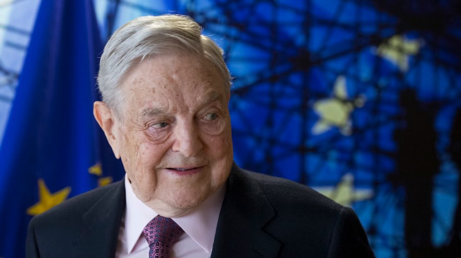 George Soros European Union Flag EU