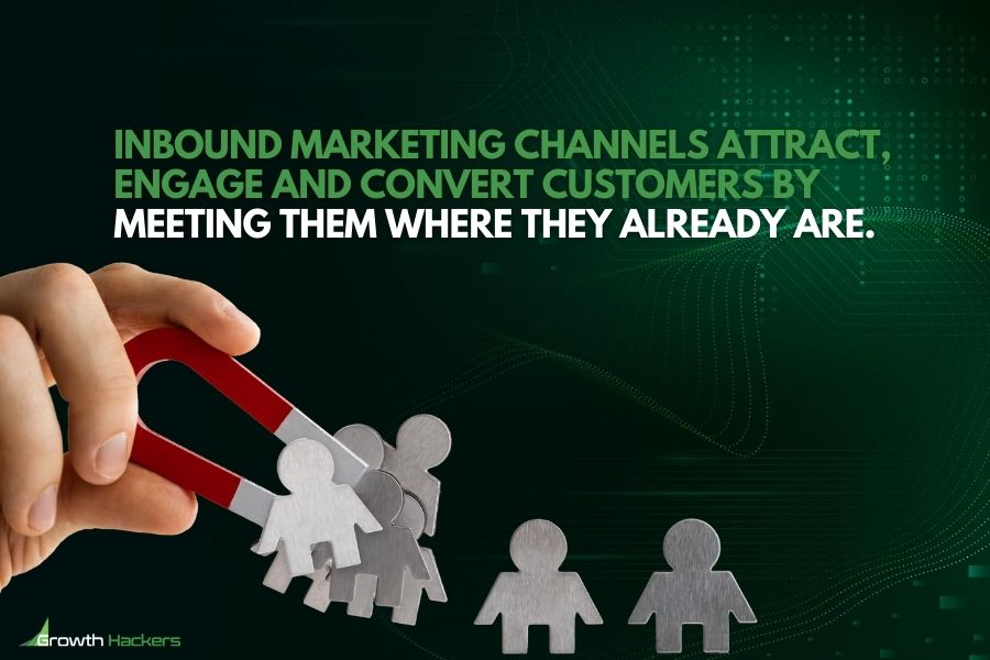 Inbound marketing channels attract engage and convert customers by meeting them where they already are