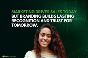 Marketing drives sales today but branding builds lasting recognition and trust for tomorrow