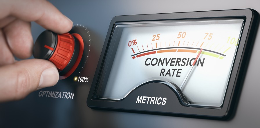 Maximize Conversion Rate Hand Knob Optimization Metrics