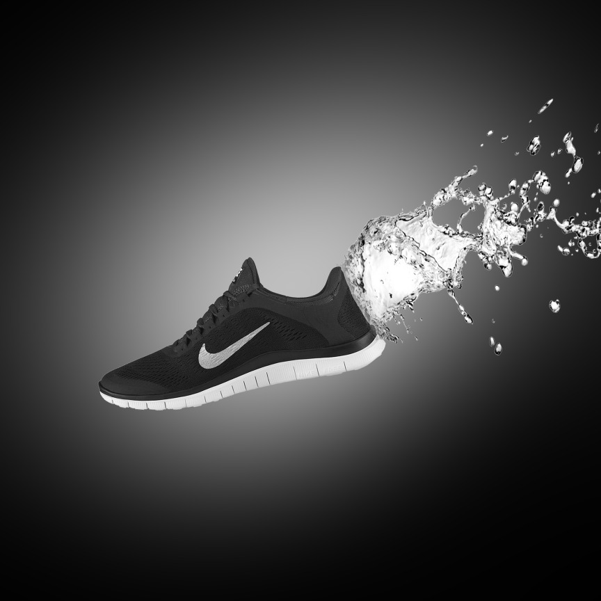 Nike Shoes Branding Brand Identity Water Black