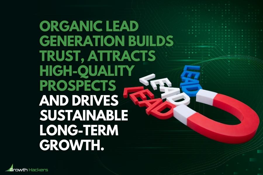 Organic lead generation builds trust attracts high-quality prospects and drives sustainable long-term growth