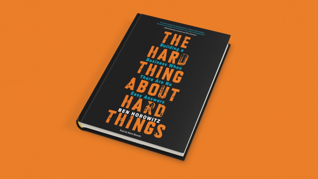 The Hard Thing About Hard Things Ben Horowitz Author Book Cover