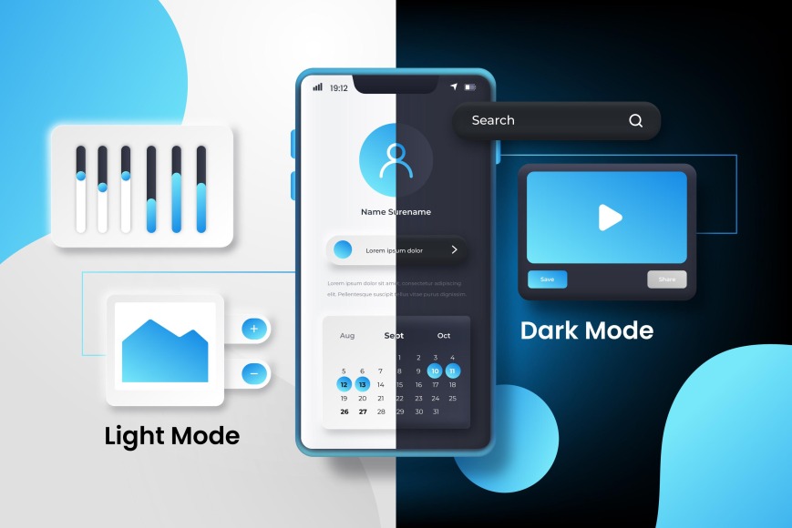 User Experience UX A:B Testing Dark Mode Light Split Tests