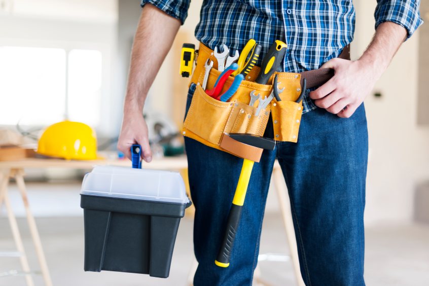 Home Improvement Construction Worker Man Male Branding