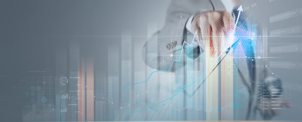 Measure Project Performance Businessman Trends Graphs Data Growth