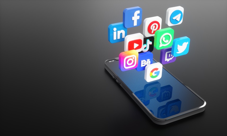 Social Media Marketing Package Twitter Facebook Instagram YouTube Icons Logos
