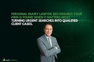 Personal injury lawyer SEO ensures your firm is found when it matters most turning urgent searches into qualified client cases
