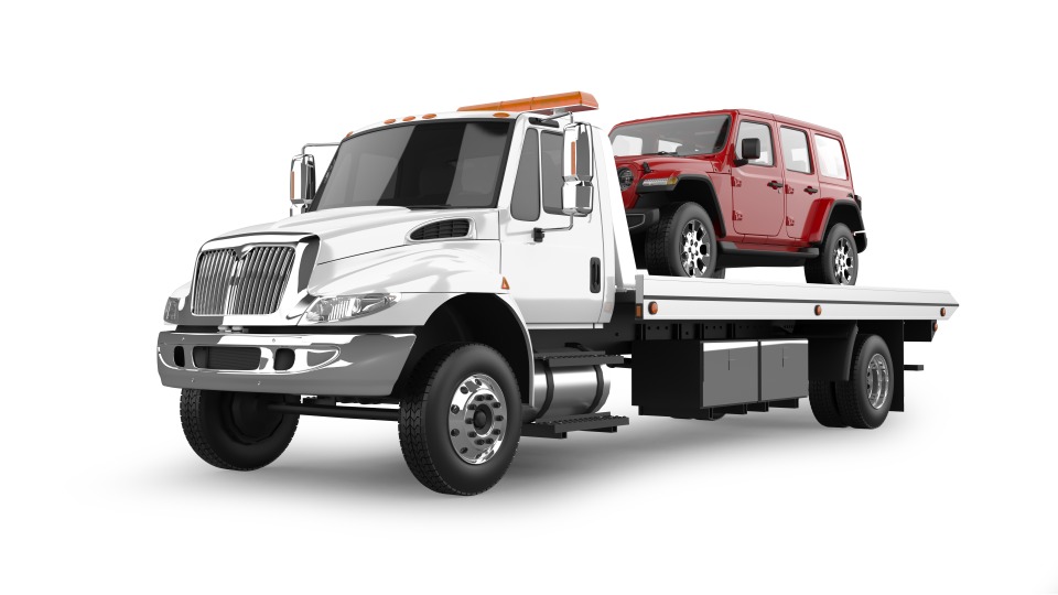 Towing Truck 4x4 3d Rendering Branding