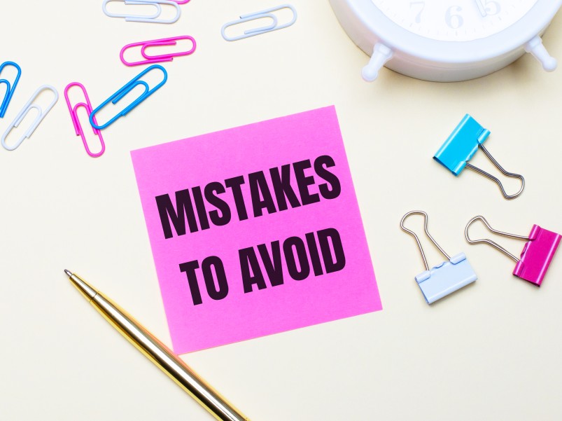 Common Personal Branding Mistakes to Avoid Purple Post it Paper Clips