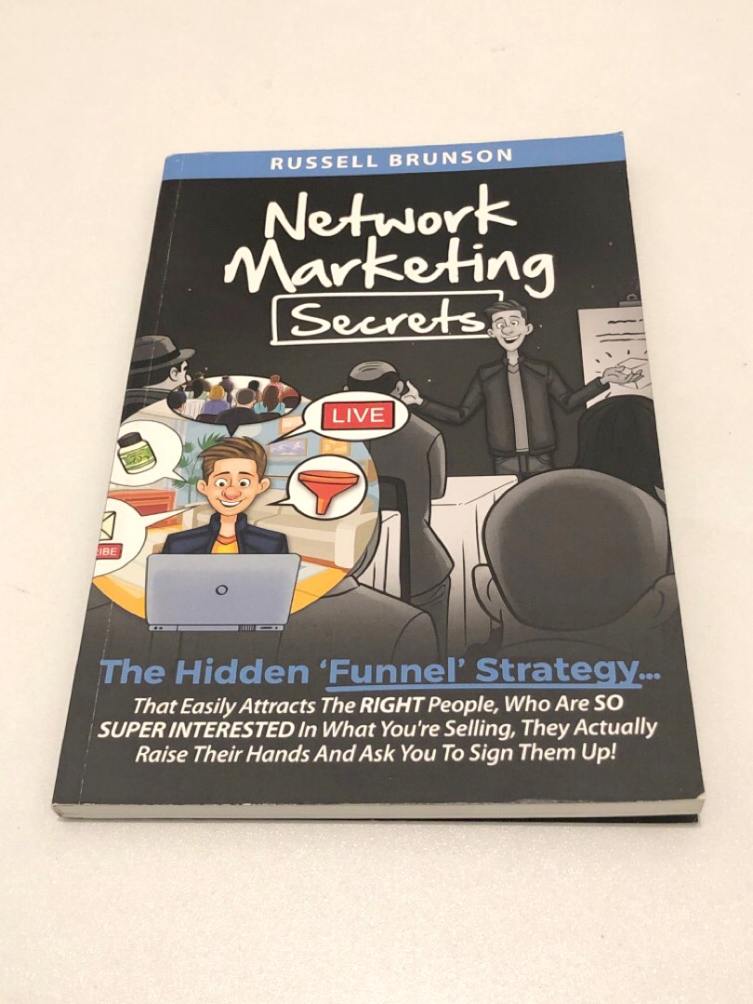 Network Marketing Secrets Book Russell Brunson Author Cover