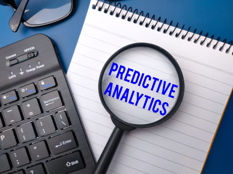 Predictive Analytics Glass Magnifyer Notepad Calculator Business