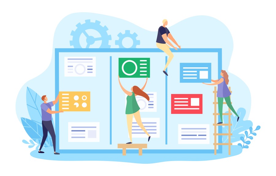 Project Management Collaboration Kanban Board Interface Team Tool Software