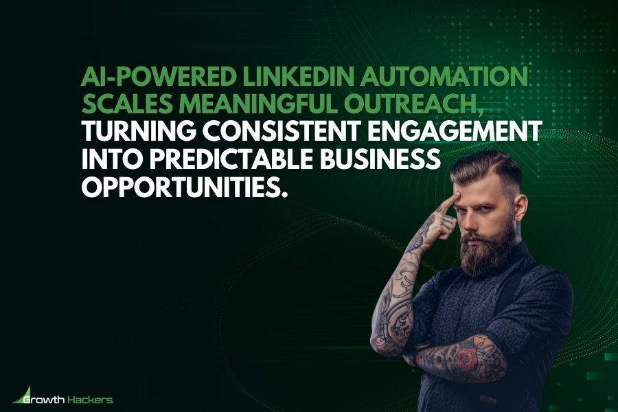 AI-powered LinkedIn automation scales meaningful outreach turning consistent engagement into predictable business opportunities