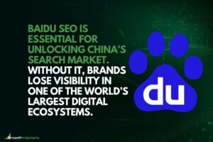 Baidu SEO is essential for unlocking China’s search market without it brands lose visibility in one of the world’s largest digital ecosystems