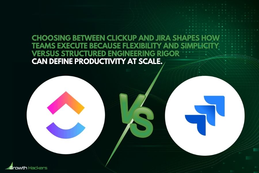 Choosing between ClickUp and Jira shapes how teams execute because flexibility and simplicity versus structured engineering rigor can define productivity at scale