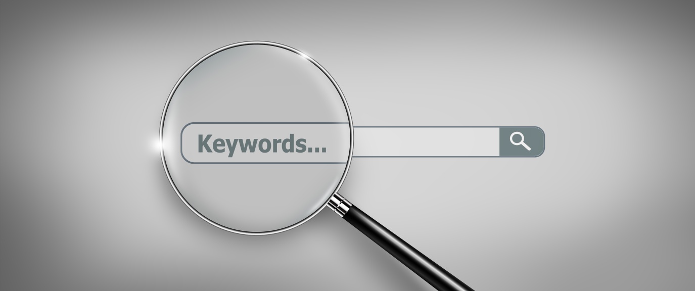 Keyword Research Glass Magnifyer Keywords Search Bar Search Engine Optimization