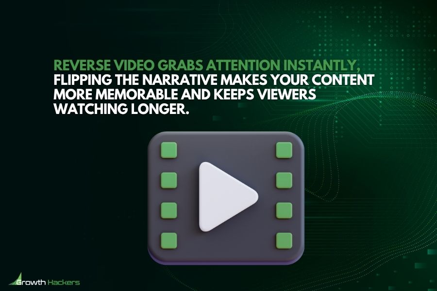 Reverse video grabs attention instantly flipping the narrative makes your content more memorable and keeps viewers watching longer