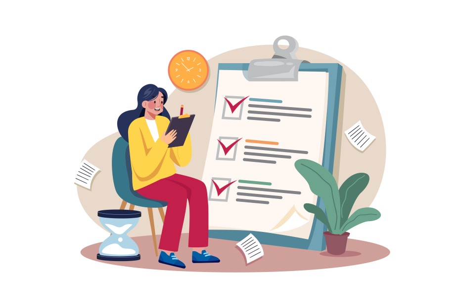 Task Management To Do List Organization Productivity Check Marks