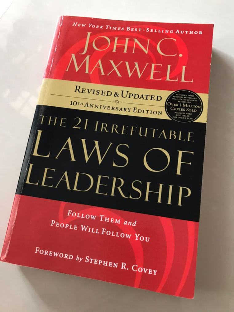 The 21 Irrefutable Laws of Leadership by John Maxwell Book Cover