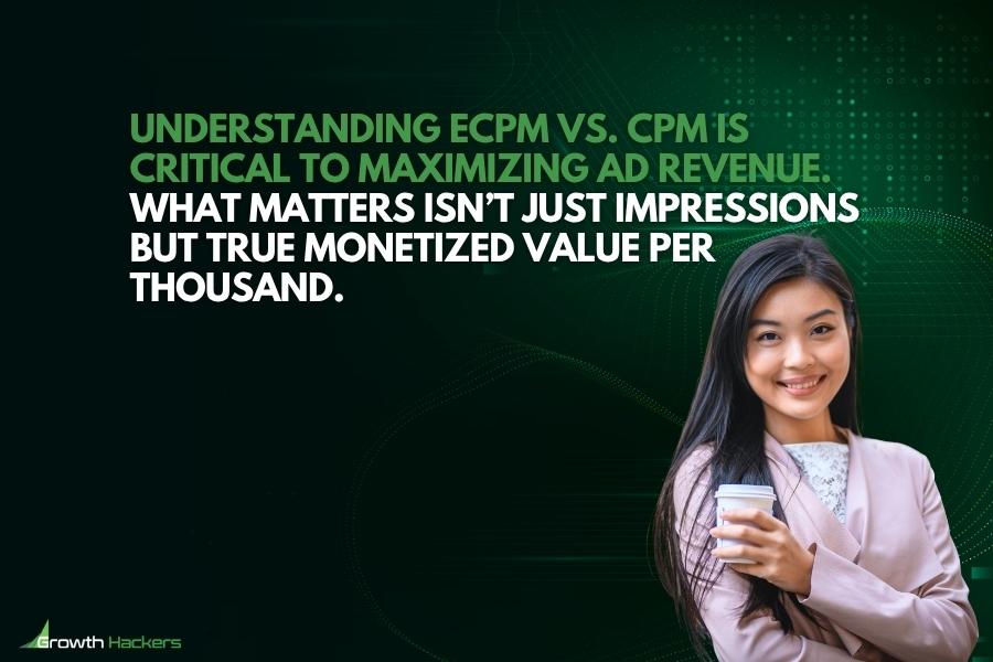 Understanding eCPM vs. CPM is critical to maximizing ad revenue what matters isn’t just impressions but true monetized value per thousand