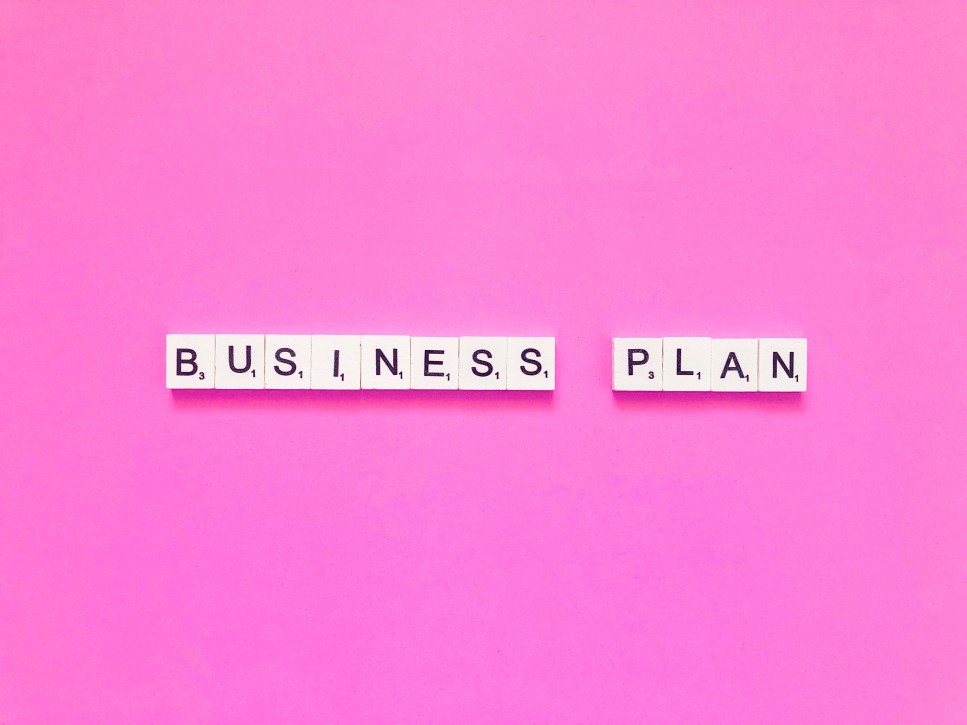 Business Plan Letter Pink Background Flashy