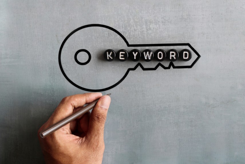 Keyword Research Key Secret Drawing Hand Events