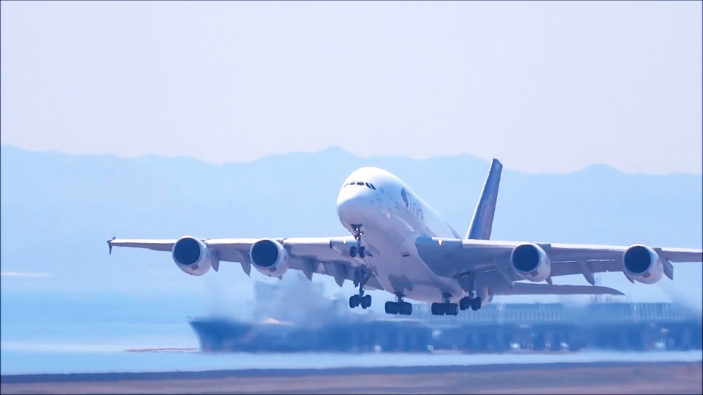 Launching First Flight Airplane Taking Off Landing