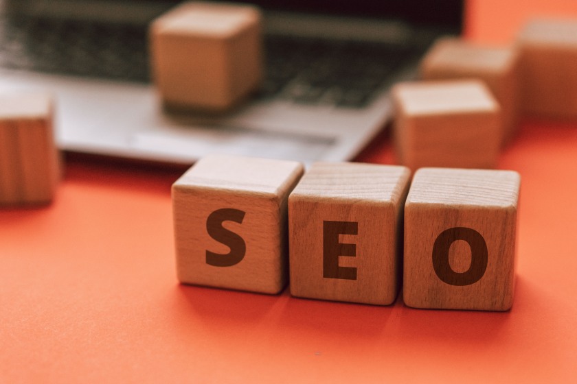 SEO Wooden Blocks Letters Search Engine Optimization Marketing Technical Local