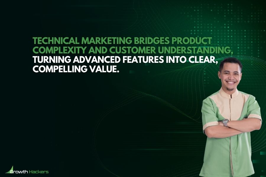 Technical marketing bridges product complexity and customer understanding turning advanced features into clear compelling value