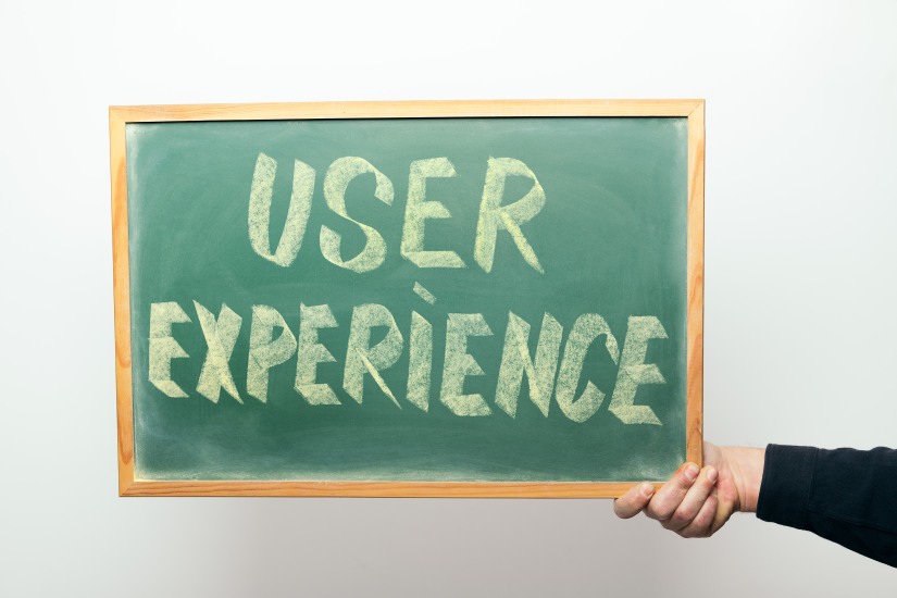 User Experience Chalkboard Green Written Letters UX