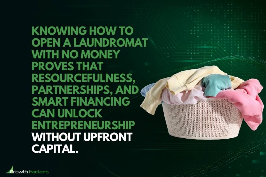 Knowing how to open a laundromat with no money proves that resourcefulness partnerships and smart financing can unlock entrepreneurship without upfront capital