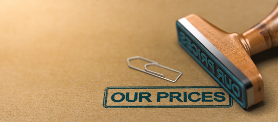 Our Prices Stamp Pricing Business Cost Costs
