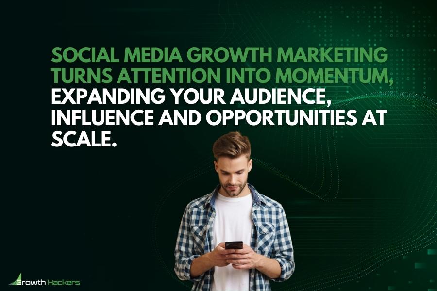 Social media growth marketing turns attention into momentum expanding your audience influence and opportunities at scale