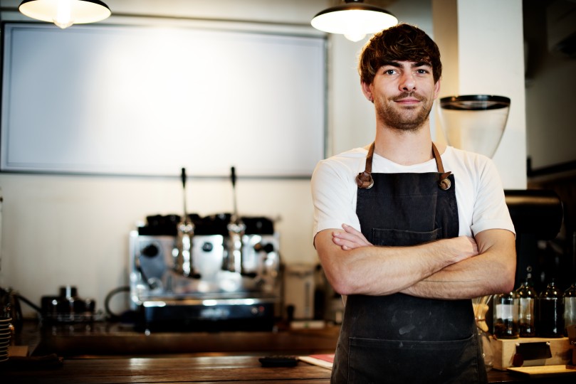 Waiter Barista Male Man Coffeeshop Coffee Shop