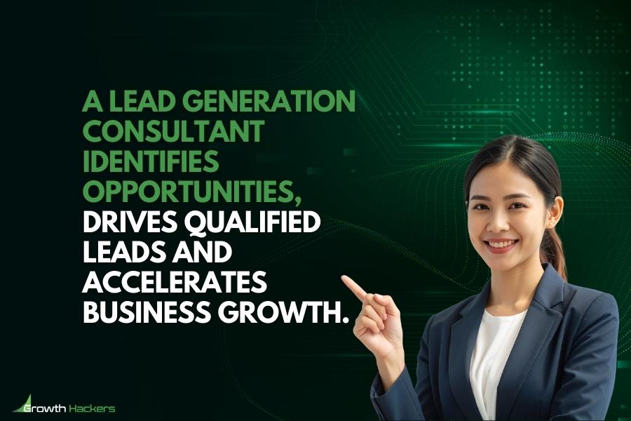 A lead generation consultant identifies opportunities drives qualified leads and accelerates business growth