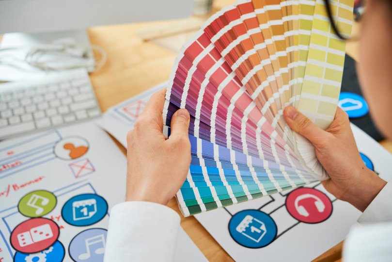 Color Palette Graphic Designer Picking Colors Brand Marketing Psychology Design