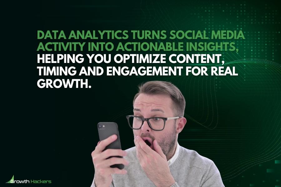 Data analytics turns social media activity into actionable insights helping you optimize content timing and engagement for real growth