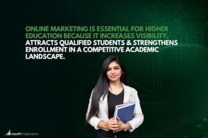 Online marketing is essential for higher education because it increases visibility attracts qualified students and strengthens enrollment in a competitive academic landscape